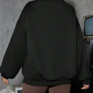 Coolane Skeleton & Letter Graphic Drop Shoulder Sweatshirt Siyah