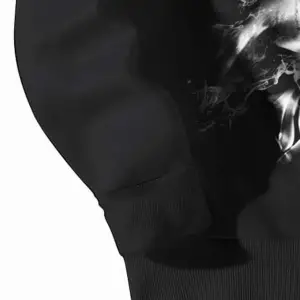 Coolane Skull Print Drop Shoulder Sweatshirt Siyah