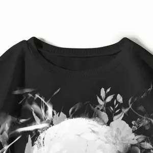 Coolane Skull Print Drop Shoulder Sweatshirt Siyah