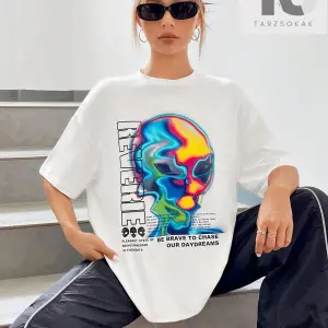 Coolane Sloganlı Grafik Düşük Omuzlu Tişört