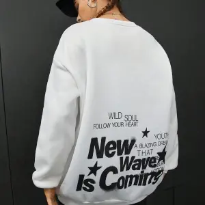 Coolane Sloganlı Grafik Düşük Sweat Beyaz