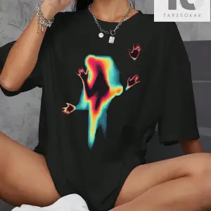 Coolane Wings Baskılı Düşük Omuzlu Büyük Boy Tişört