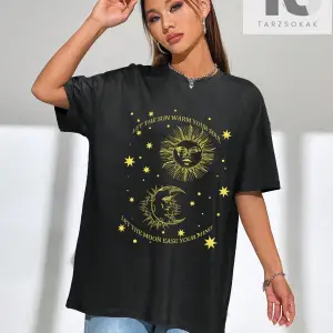 Coolane Wings Baskılı Düşük Omuzlu Büyük Boy Tişört