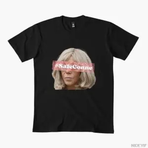 Copie de je suis une sale conne Erkekler ve Kadınlar için Tişört %100 Pamuklu Tişörtler Kısa