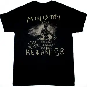 CORONER PUNISHMENT FOR DECADENCE 1988 NEW BLACK T-SHIRT ÖN VE ARAKA BASKILI