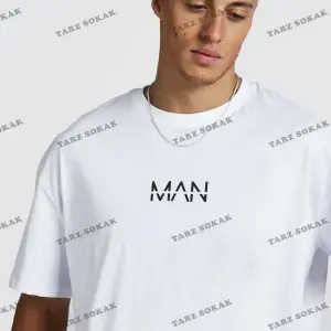 Crash Man African Erkek Beyaz Oversize