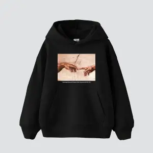 Creation of Adam Baskılı Oversize Unisex Beyaz