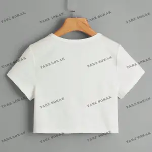 Crop CKOD-232913 Harf Grafikli Kırpma