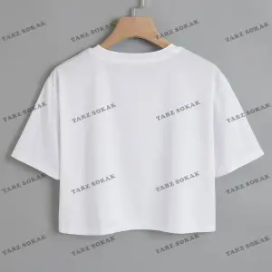 Crop CKOD-232913 Harf Grafikli Kırpma