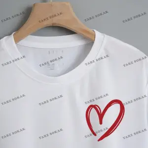 Crop CKOD-232913 Kalp Desenli Kısa