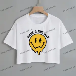 Crop CKOD-232913 Karikatür & Sloganlı Grafik Crop CKOD-232913 Tee