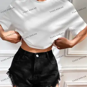 Crop CKOD-232913 Katı Düşük Omuz