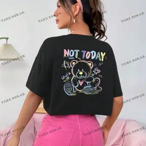 Crop CKOD-232913 Katı Düşük Omuz Kısa