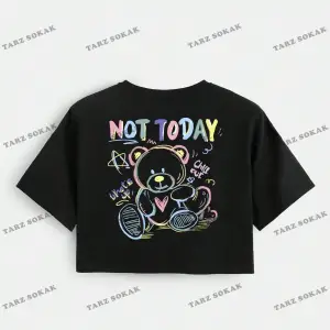 Crop CKOD-232913 Katı Düşük Omuz Kısa