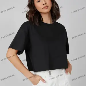 Crop CKOD-232913 Pamuk Damla Omuz Düz Kısa