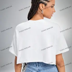 Crop CKOD-232913 Yaz Kıyafetleri Düşük Omuz Düz Crop CKOD-232913 Top