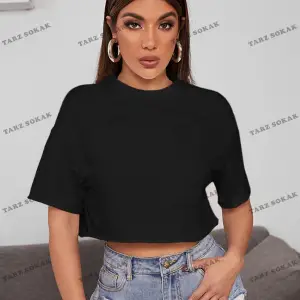 Crop CKOD-232913 Yaz Kıyafetleri Düşük Omuz Düz Crop CKOD-232913 Top