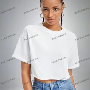 Crop CKOD-232913 Yaz Kıyafetleri Düşük Omuz Düz Crop CKOD-232913 Top