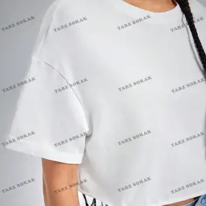 Crop CKOD-232913 Yaz Kıyafetleri Düşük Omuz Düz Crop CKOD-232913 Top