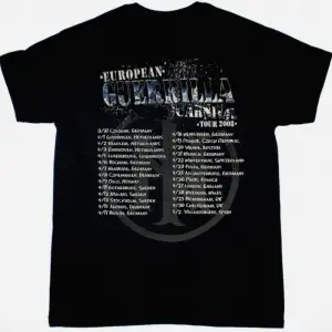 CROWBAR SYMMETRY IN BLACK NEW BLACK T-SHIRT ÖN VE ARAKA BASKILI