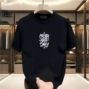 Crush Baskılı Beyaz