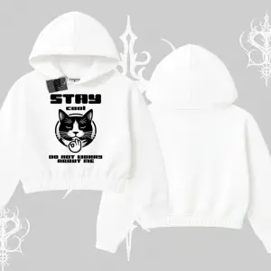 Cuteness Overload Kedi Baskılı Biskilet Sweatshirt