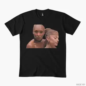 Cynthia ve Ariana Meme Erkek Kadın T-shirt % 100% Pamuklu Tişörtler Kısa Kollu Üstler J128