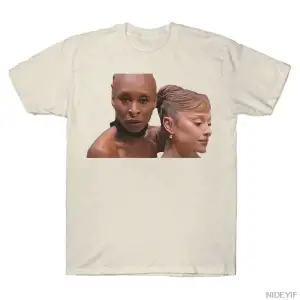 Cynthia ve Ariana Meme Erkek Kadın T-shirt % 100% Pamuklu Tişörtler Kısa Kollu Üstler J128