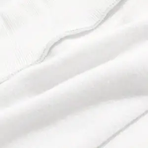 Dağ ve Güneş Desenli Damla Omuz Sweatshirt Beyaz