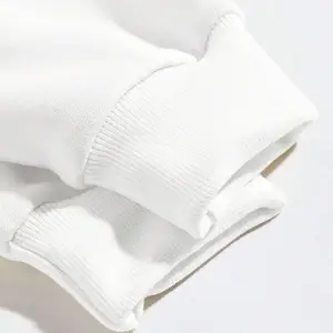 Dağ ve Güneş Desenli Damla Omuz Sweatshirt Beyaz