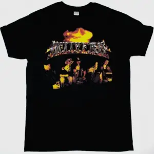 DAMN YANKEES DAMN YANKEES 1990 NEW BLACK T-SHIRT ÖN VE ARAKA BASKILI