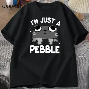 Dandys World Pebble Its Just A Pebble T Shirt Komik Grafik Tees Kısa Kollu Tişört Nefes Rah 2922