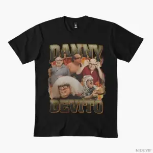 Danny Devito Erkek Kadın Tişörtü %100 Pamuklu Tişörtler Kısa Kollu Üstler 1215-2