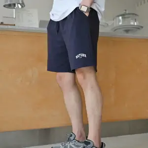 DAZY Erkek Harfli Grafik Düşük Omuzlu Bel Şortu