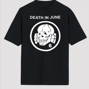 Death In June Siyah Unisex Oversize Tişört T-shirt