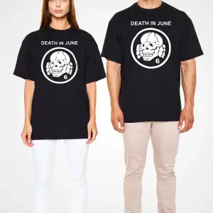 Death In June Siyah Unisex Oversize Tişört T-shirt