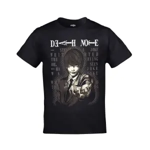 Death Note Anime Baskılı Unisex Siyah