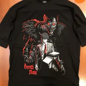 Death Note Ön Arka Baskılı Oversize Siyah