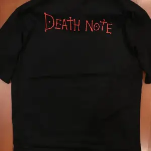 Death Note Ön Arka Baskılı Oversize Siyah