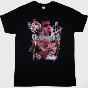 DEEP PURPLE COLLECTION NEW BLACK T-SHIRT ÖN VE ARAKA BASKILI