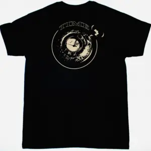 DEEP PURPLE PURPENDICULAR TOUR NEW BLACK T-SHIRT ÖN VE ARAKA BASKILI