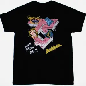 DEF LEPPARD BRINGIN ON THE HEARTBREAK NEW WHITE T SHIRT ÖN VE ARAKA BASKILI