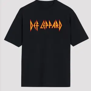 Def Leppard Siyah Unisex Oversize Tişört T-shirt