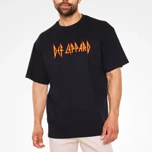 Def Leppard Siyah Unisex Oversize Tişört T-shirt