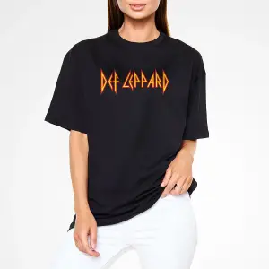 Def Leppard Siyah Unisex Oversize Tişört T-shirt