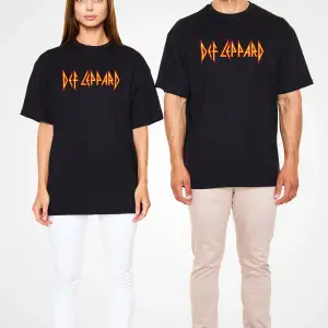 Def Leppard Siyah Unisex Oversize Tişört T-shirt