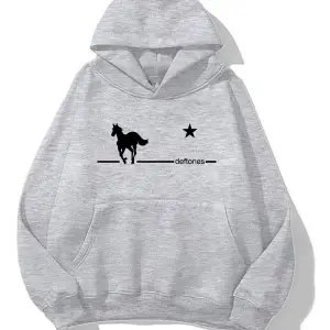 deftones oversize sweatshirt ünisex gri
