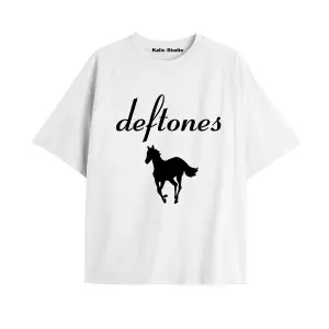 Deftones Oversize T-shirt Beyaz