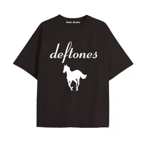 Deftones Oversize T-shirt siyah