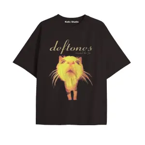 deftones oversize t-shirt siyah